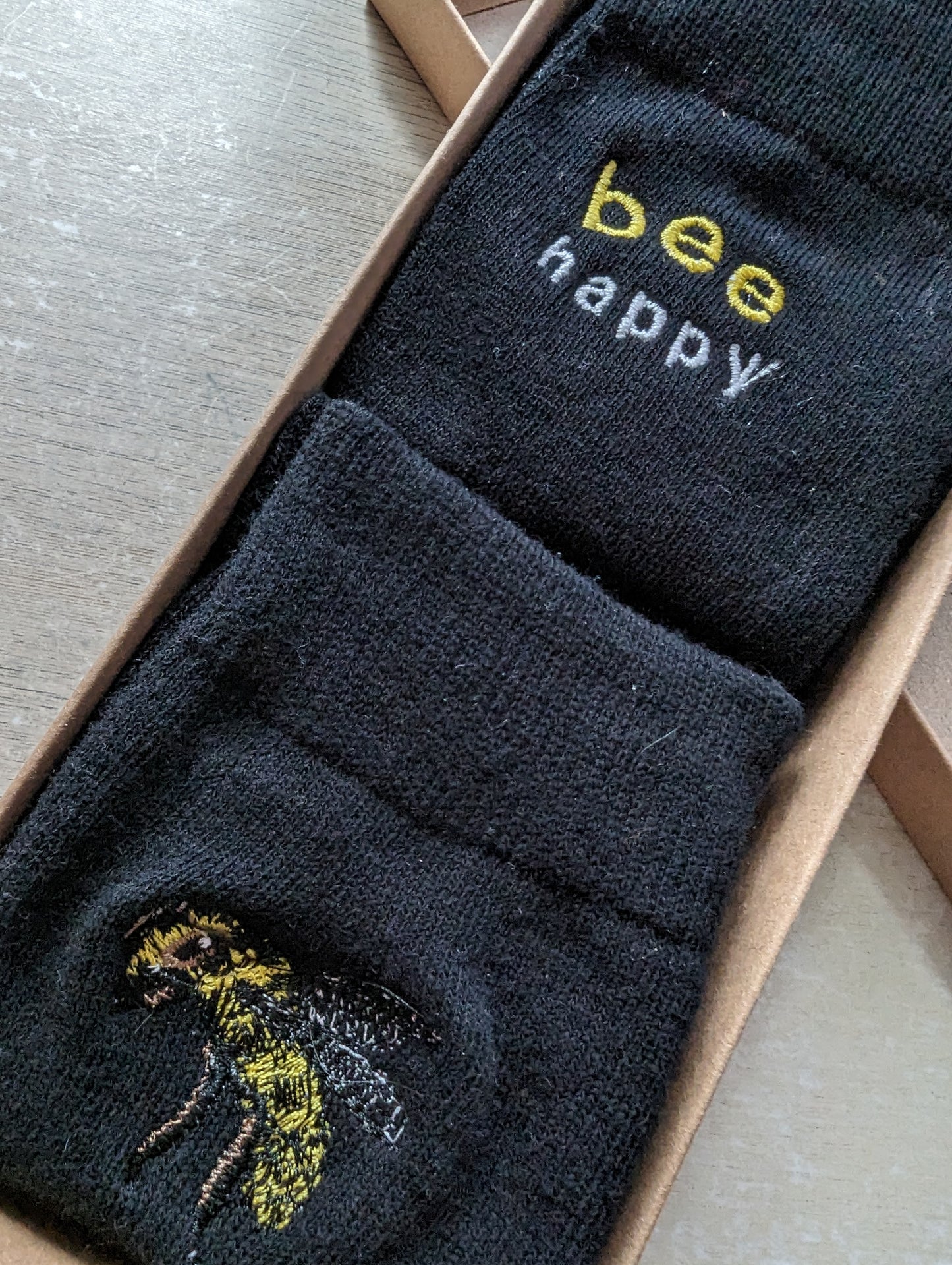 Personalised Black Socks